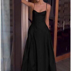 Pleated Cami Long Dress